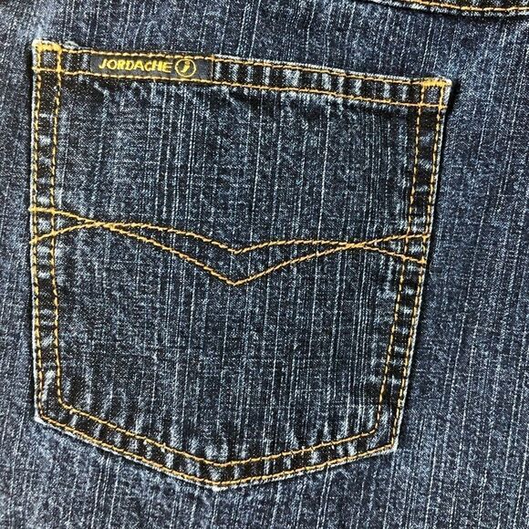 Jordache Jr. 9/10 Blue Vintage Bootie Shorty Jean Beach Summer Vacation Shorts - Picture 5 of 7